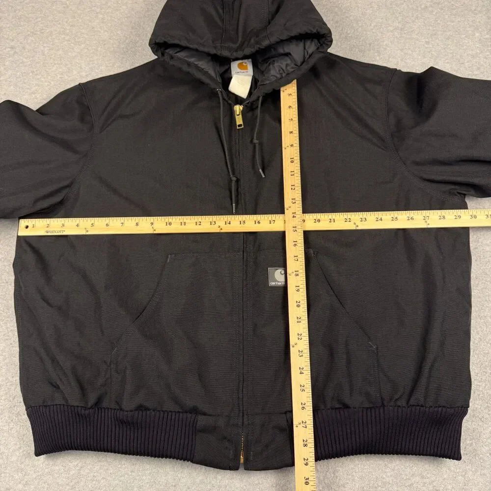 Vintage Carhartt J133 BLK Artic Yukon Extremes Nylon Active Jacket Black Tag 2XL